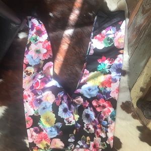Floral print leggings